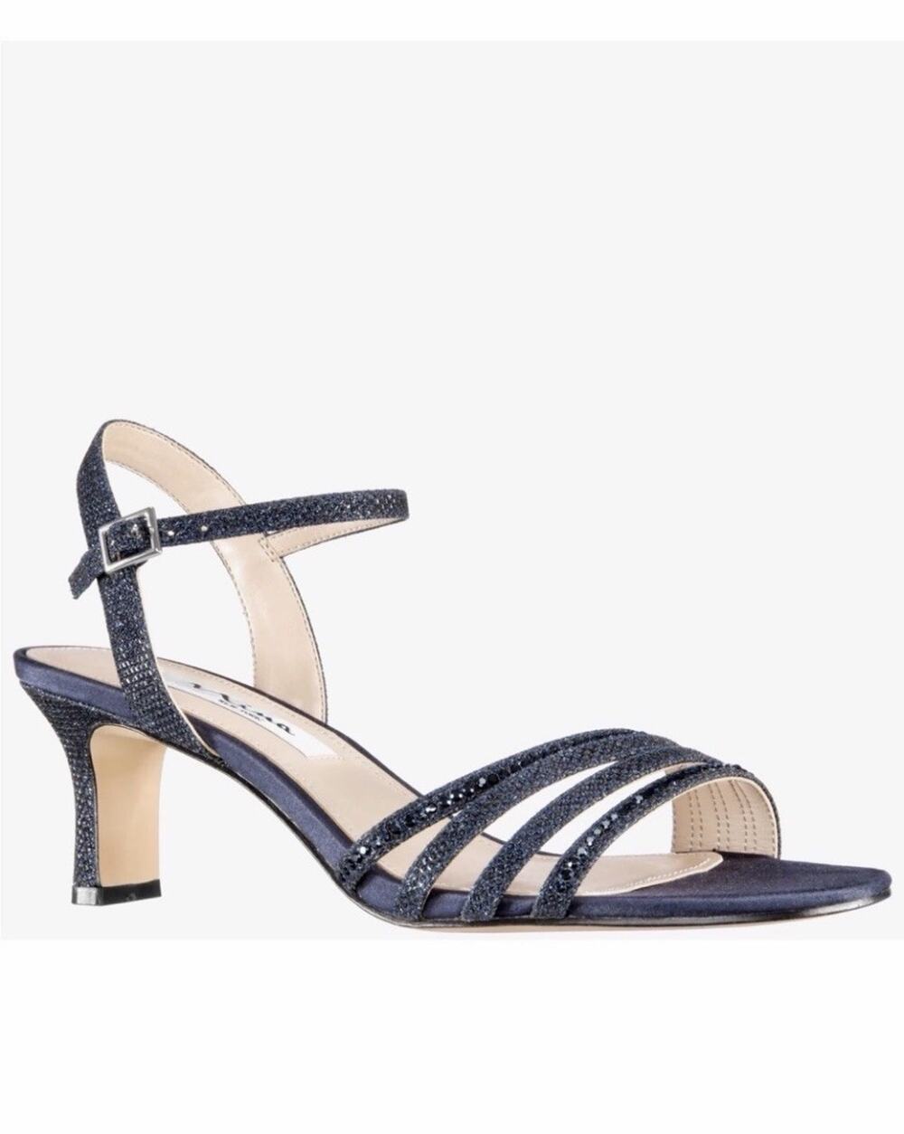 Nina New York - Nelena Navy Blue Glittery Heel - Size 8.5